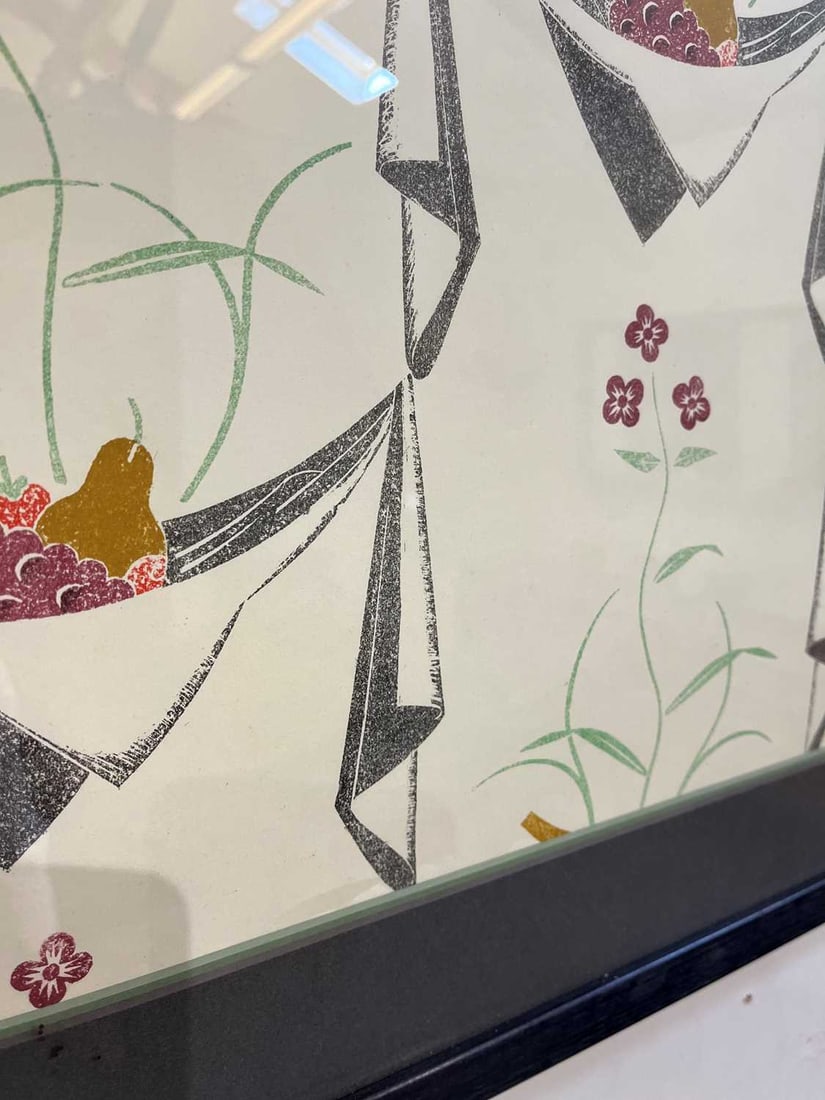 Edward Bawden RA (British, 1903-1989), 'Napkins and Fruit' wallpaper, - 5