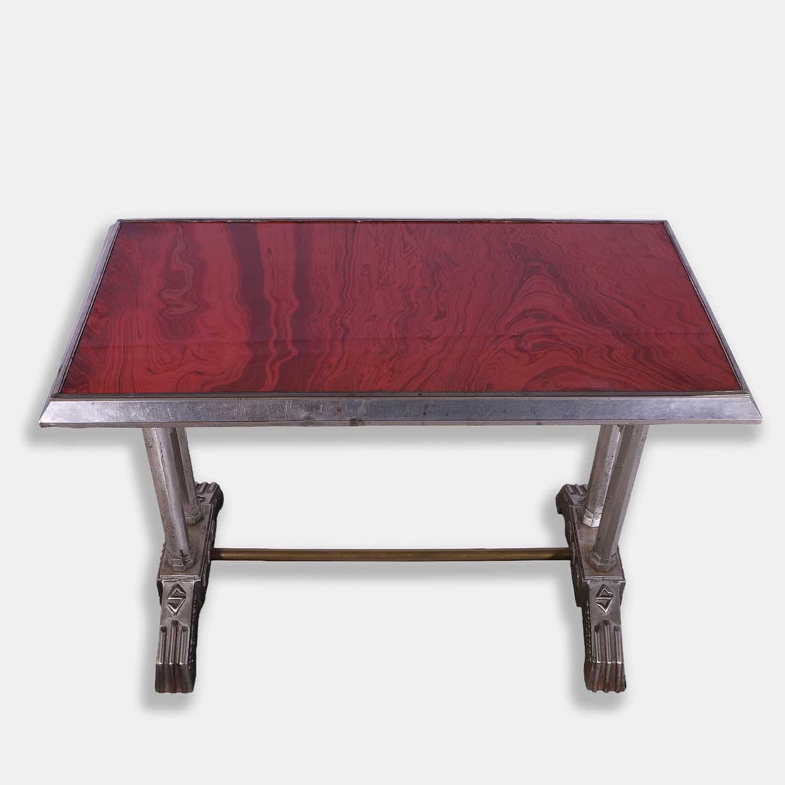 Sicre, a cast steel console table, (1 of 3)