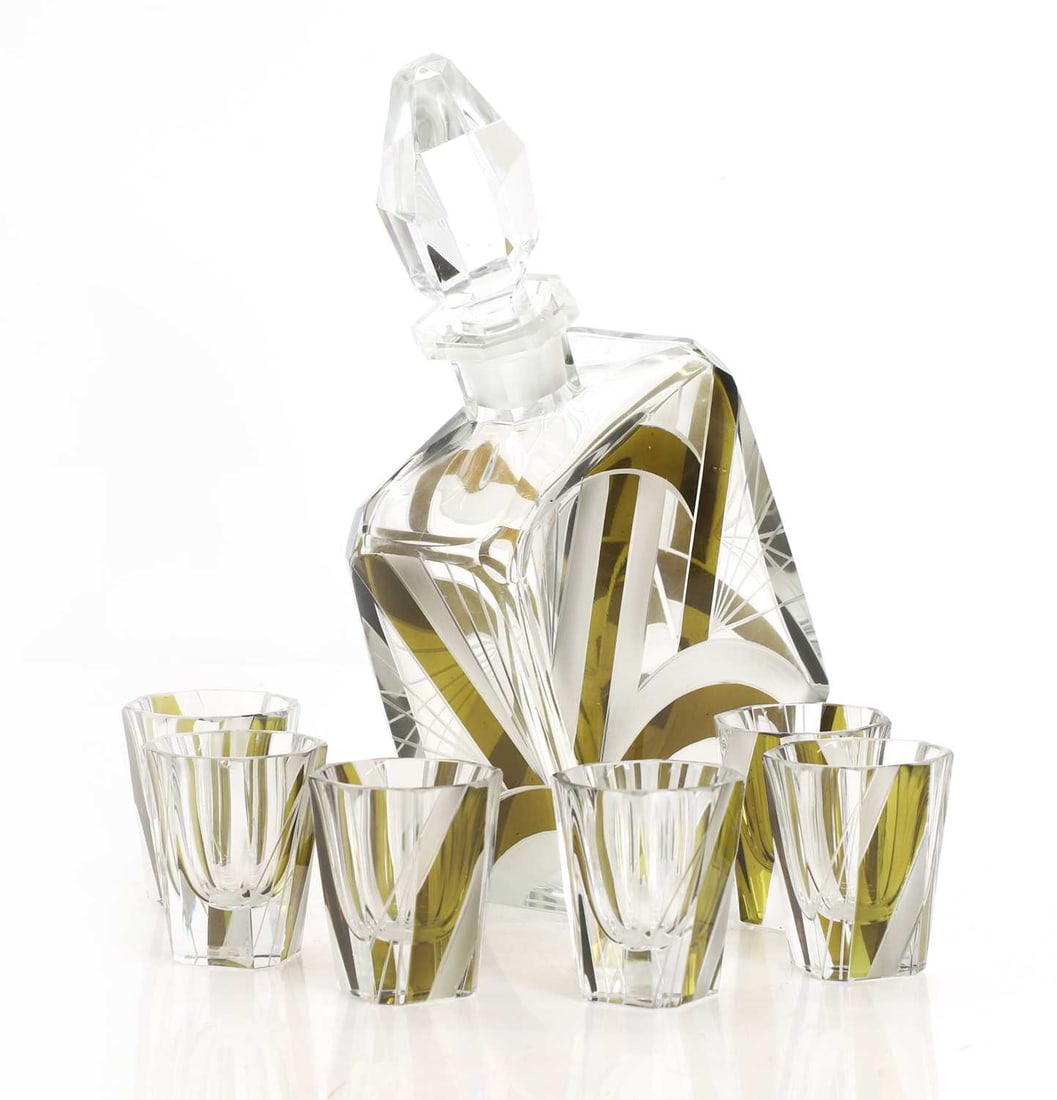 An Art Deco liqueur set, circa 1930, - 2