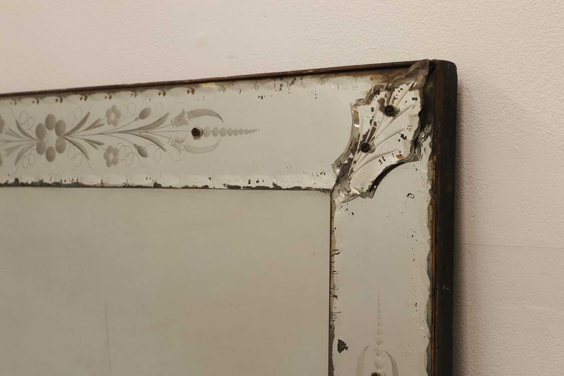 A Venetian-style wall mirror, 19th century, - 2