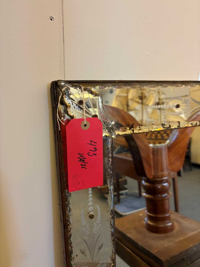 A Venetian-style wall mirror, 19th century, - 4