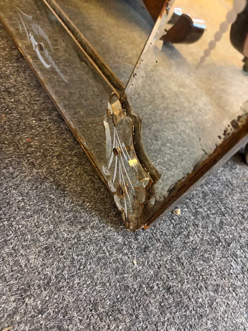 A Venetian-style wall mirror, 19th century, - 5