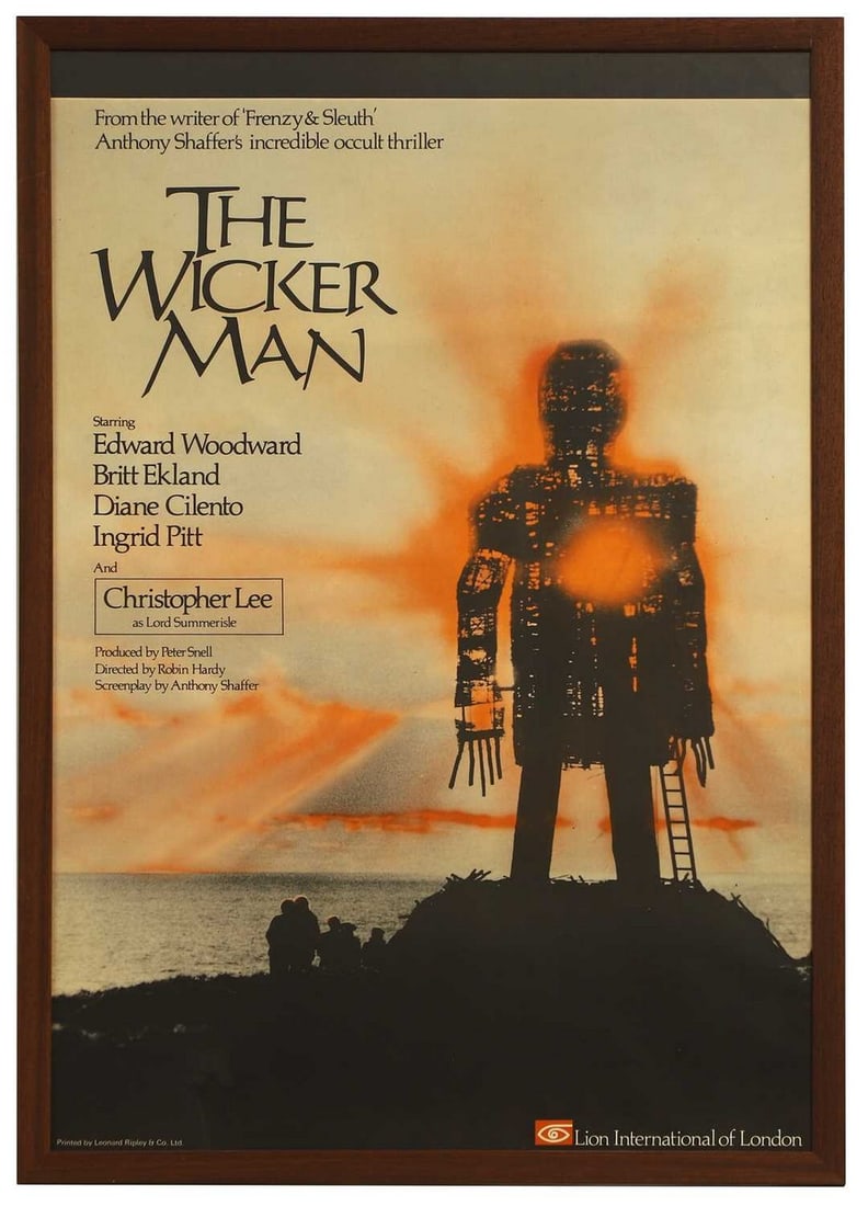 The Wicker Man' poster, circa 1973, (1 of 4)