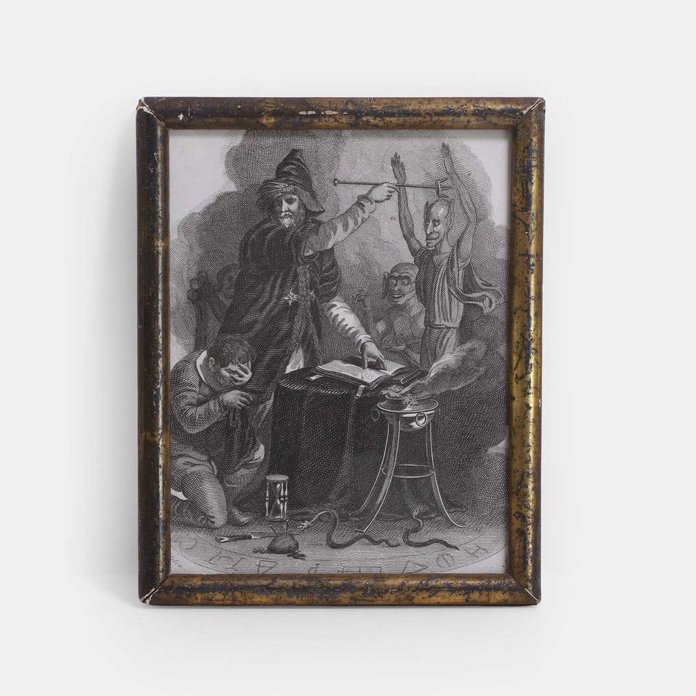 A wizard conjuring demons, early 19th century, (1 of 2)