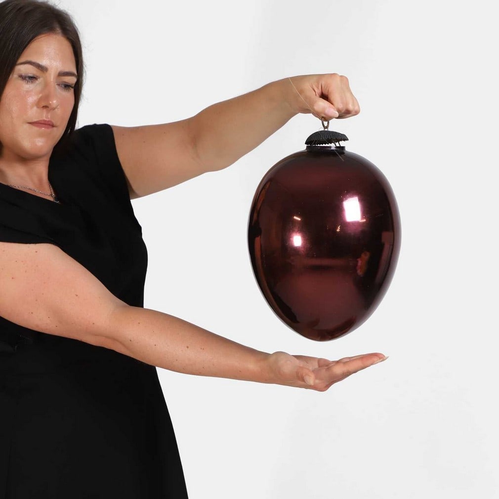 A rare Victorian ovoid amethyst mercury witch's ball, late 19th century, (1 of 1)