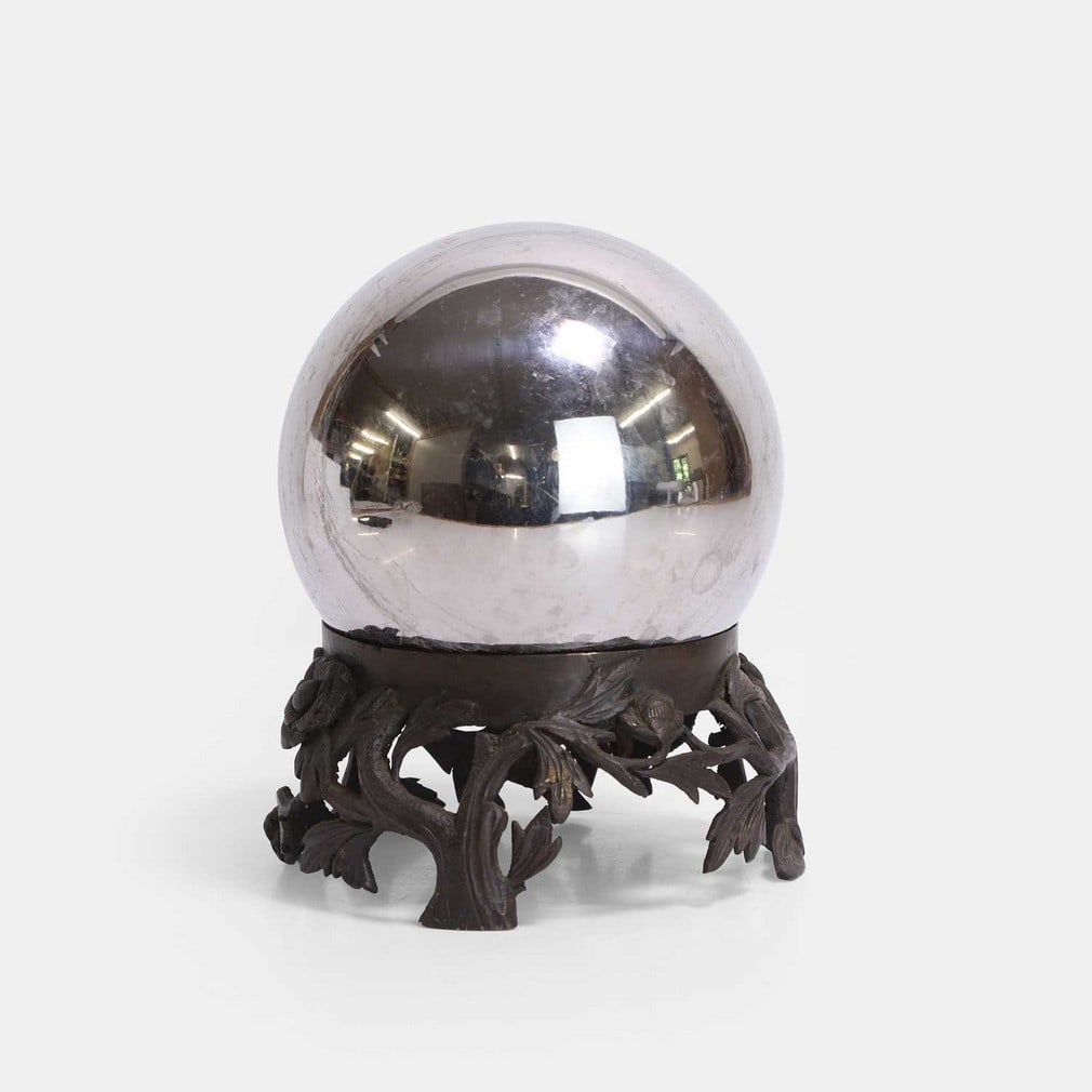 A witch's scrying ball, probably 19th century, (1 of 2)