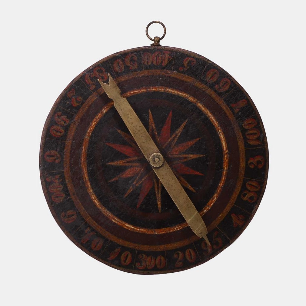 A fortune-telling 'number oracle' wheel, early 19th century, (1 of 2)