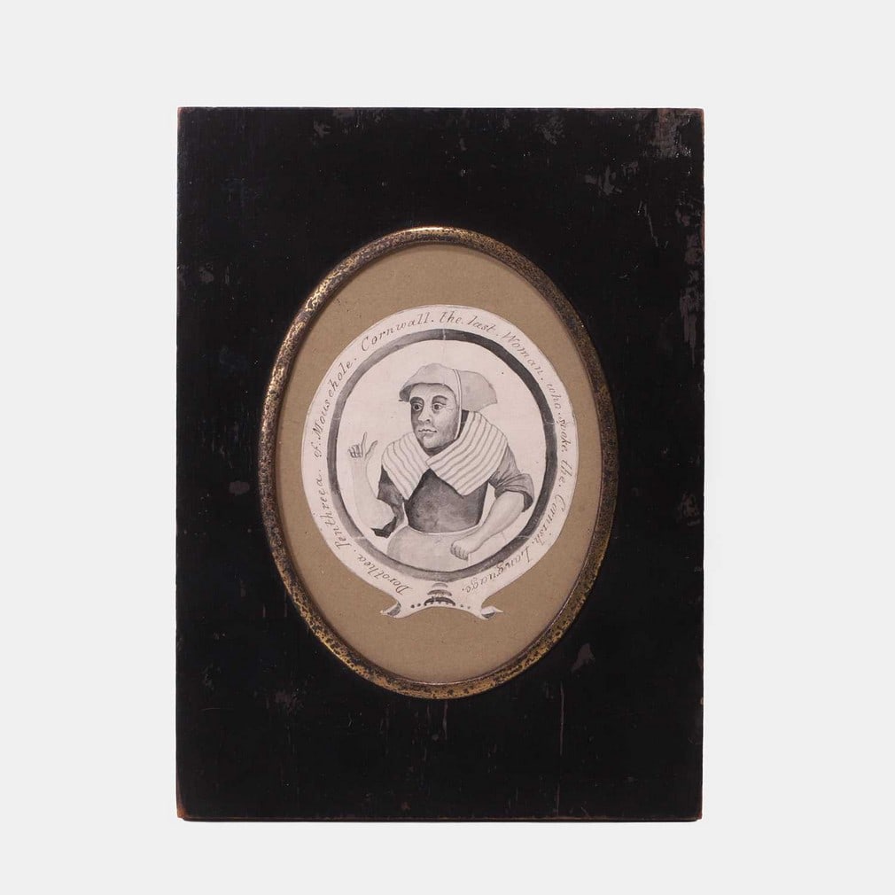 A Cornish witch portrait, 19th century, Dorothea Pentreath (1692-1777) of Mousehole, Cornwall, (1 of 2)