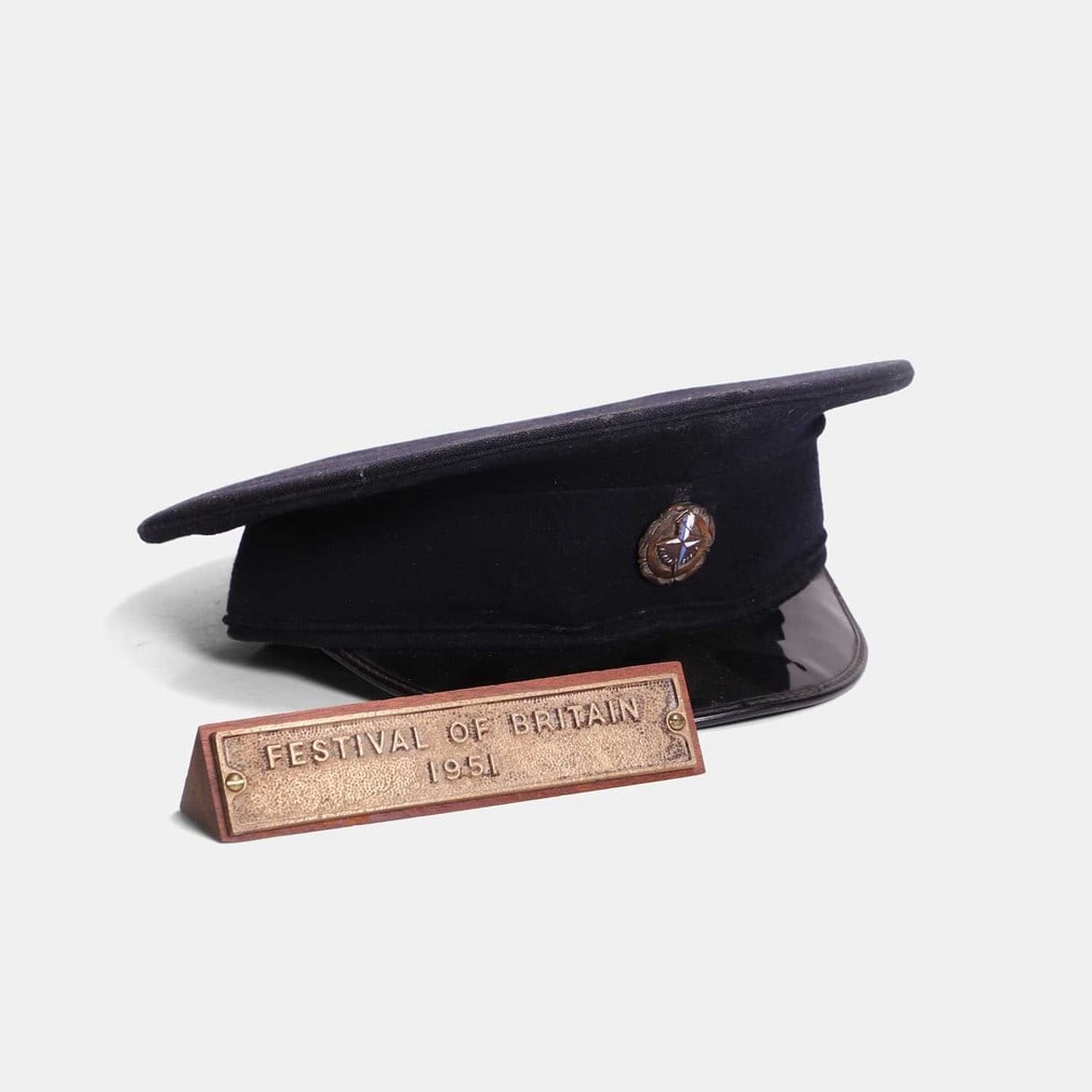 A rare Festival of Britain service cap hat, circa 1951, (1 of 2)