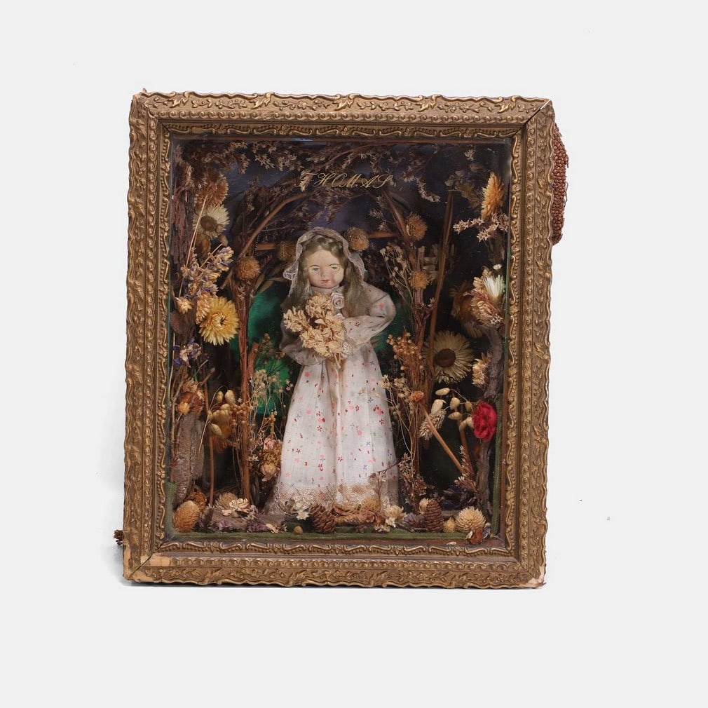 A doll diorama by Thomas London, late 20th century, (1 of 2)