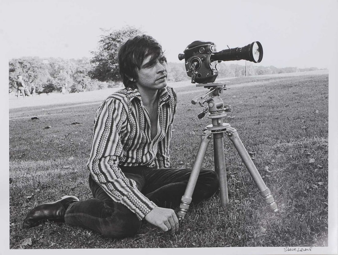 ▲ Steve Lewis (British, b.1944) 'David Bailey with 8mm movie camera, 1967' (1 of 2)