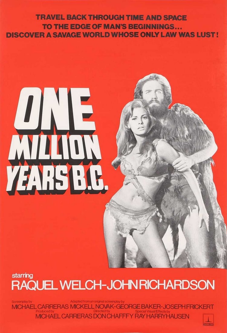 One Million Years BC' film poster, circa 1966, (1 of 1)