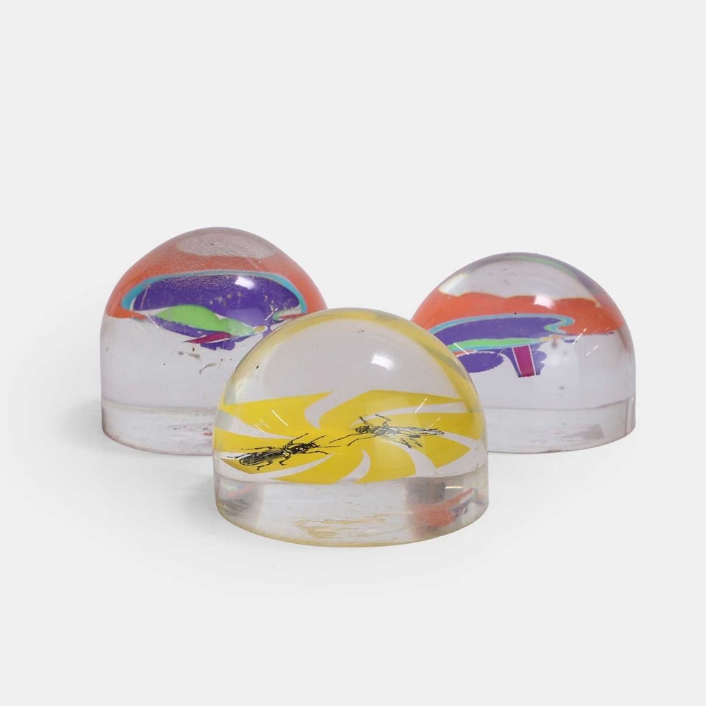 Two Lucite psychedelic brain paperweights, circa 1971, by Mervyn Kurlansky (South African, b.1936), (1 of 2)