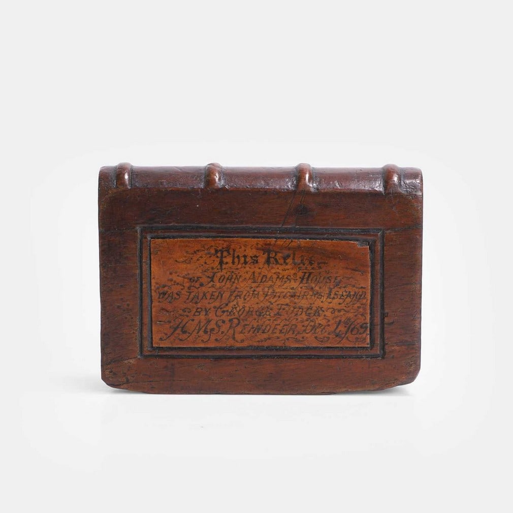Of Pitcairn Island and the Mutiny on the Bounty Interest: a treen novelty paperweight, circa 1865, (1 of 2)