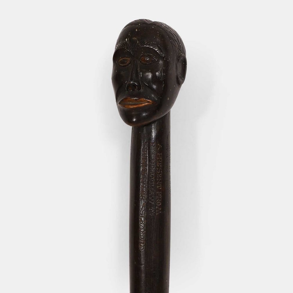 A Boer War prisoner-of-war walking stick, circa 1901, (1 of 2)