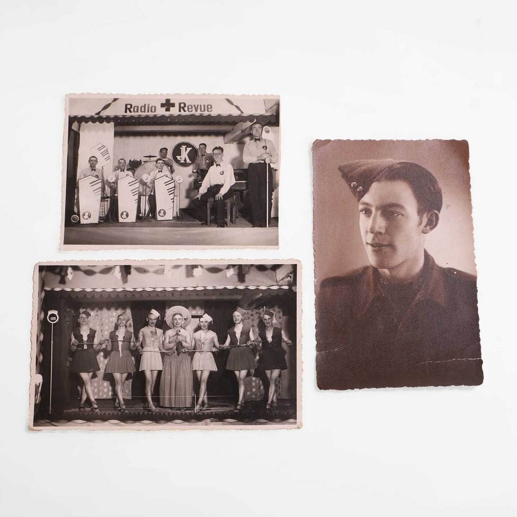A collection of twenty-eight Second World War Stalag 11-A prisoner-of-war camp photographs, circa (1 of 2)