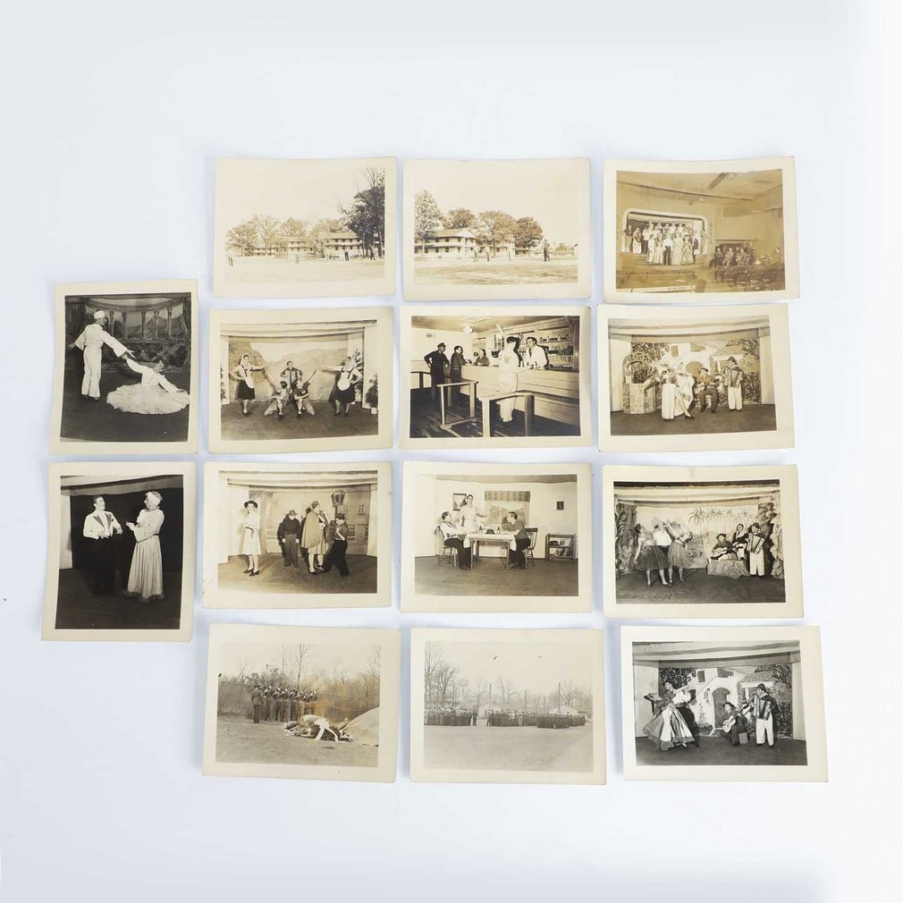 A collection of Second World War photographs of German POWs in America, circa 1944, (1 of 2)