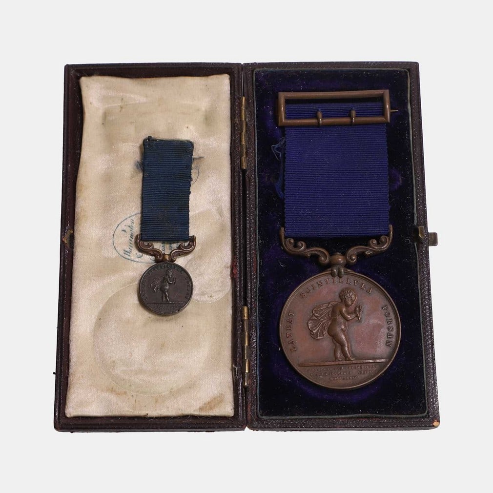 A Royal Humane Society medal, circa 1880, (1 of 1)