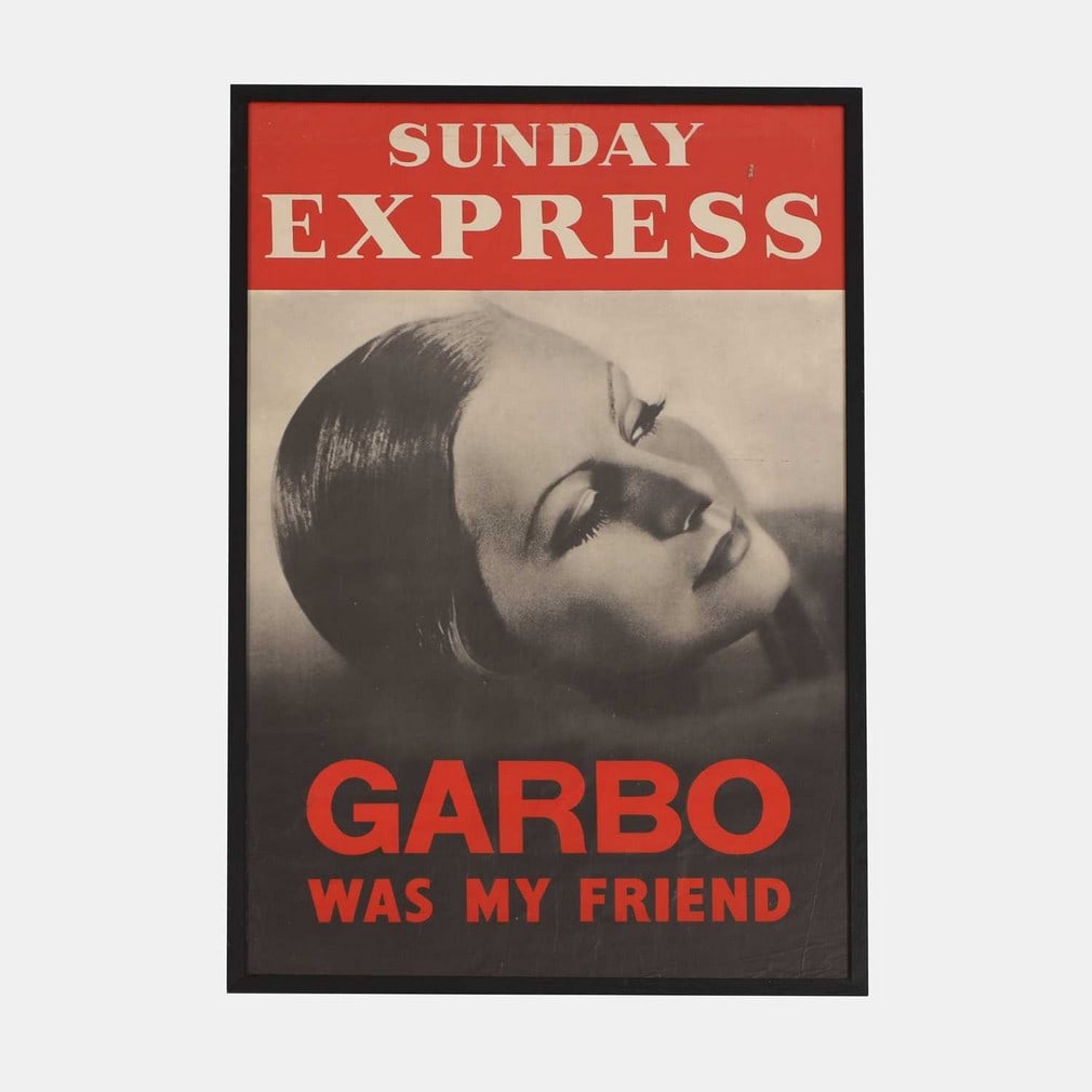 A Sunday Express poster 'Garbo Was My Friend', 20th century, (1 of 1)