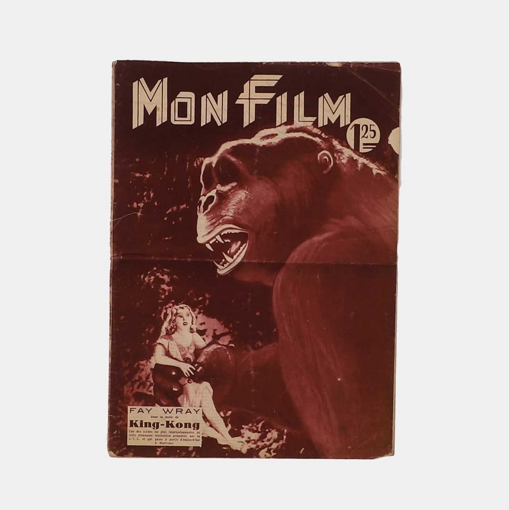 A 'Mon Film' magazine featuring King Kong, No. 302, dated 15 September 1933, (1 of 1)
