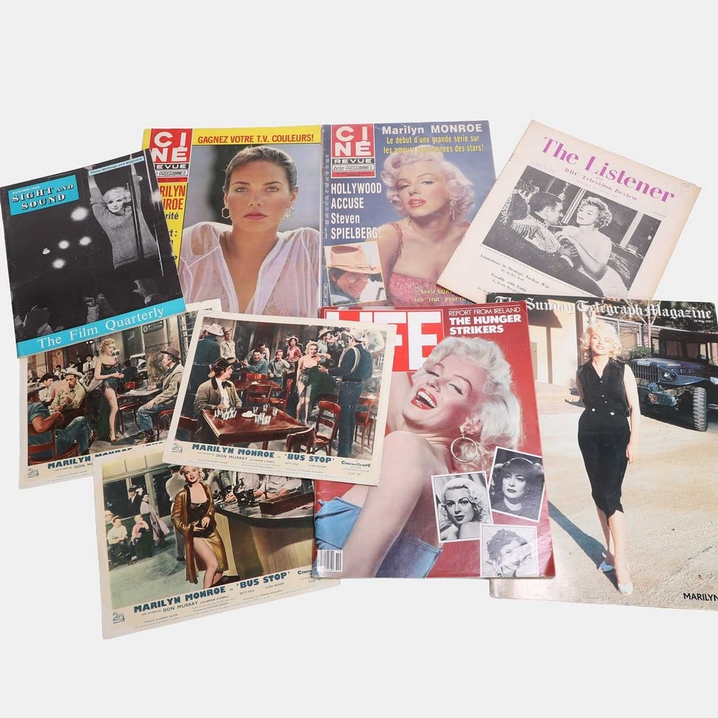 Marilyn Monroe lobby cards and magazines, 1960s and later, (1 of 1)