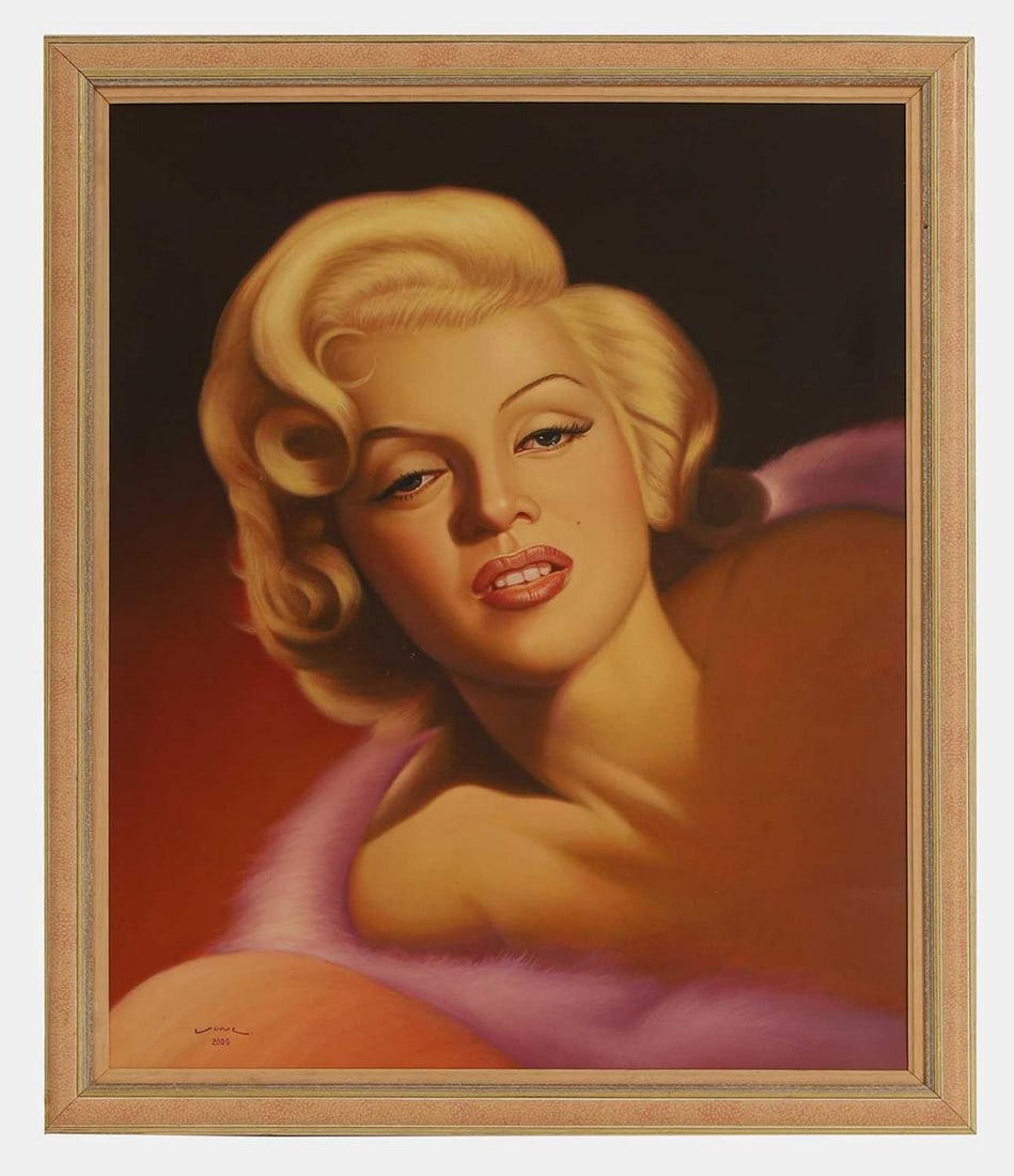 Marilyn Monroe' dated 2000: Marilyn Monroe' dated 2000 indistinctly signed and dated '2000' l.l., acrylic on canvas (82 x 66cm; framed 91 x 75cm) Condition Report: a few minor marks - generally excellent condition