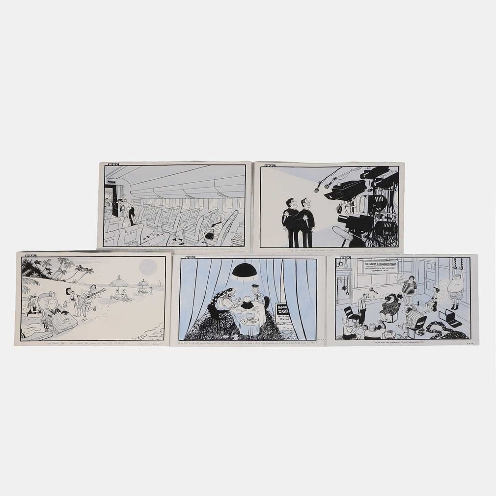 Stanley McMurtry aka 'Mac' (British, b.1936) A collection of cartoons relating to British politics,: Stanley McMurtry aka 'Mac' (British, b.1936) A collection of cartoons relating to British politics, circa 2004 and later for the 'Daily Mail', pen and ink and watercolour, heightened with white (large