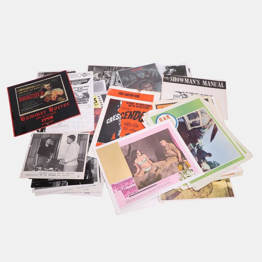 Hammer film studio ephemera and magazines, 1950s and later, (1 of 1)