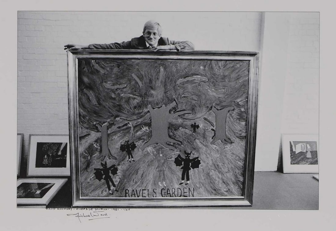 ▲ Michael Ward (British, 1929-2011) 'David Hockney, Riverside Studios, 1981' (1 of 2)