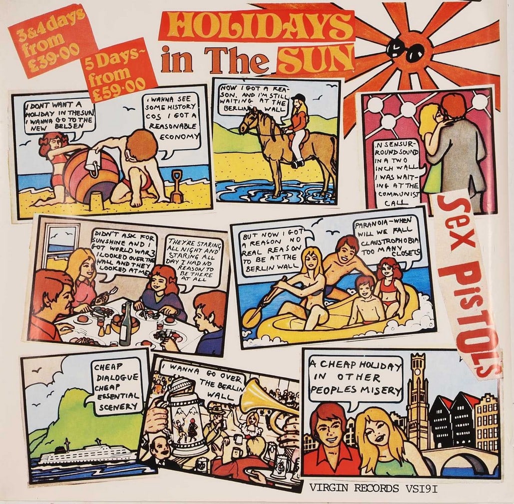 Jamie Reid (British, 1947-2023) Sex Pistols, a banned 'Holidays in the Sun' poster, circa 1977 (1 of 1)