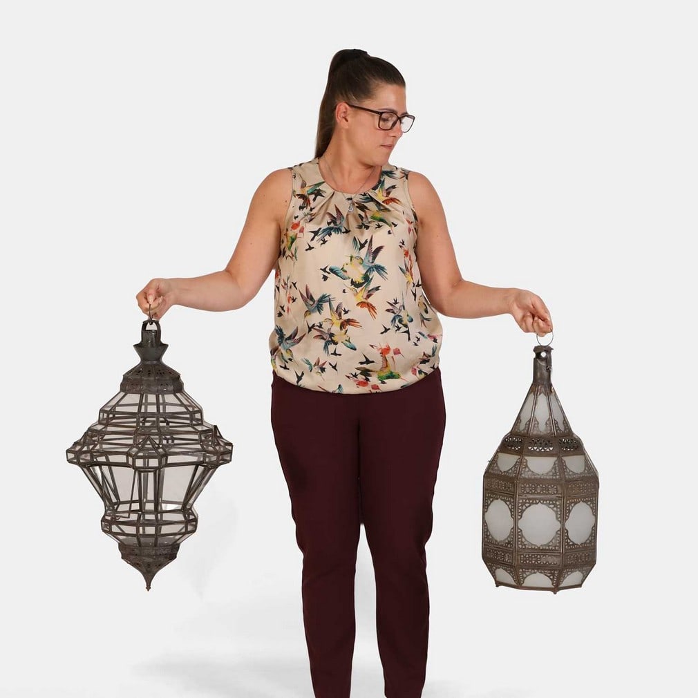Two Moorish tole lanterns, 20th century, Moroccan, (1 of 1)
