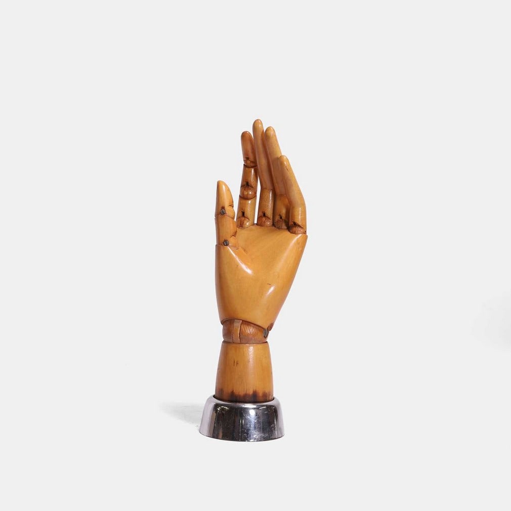 A shop display hand mannequin, 20th century, (1 of 2)