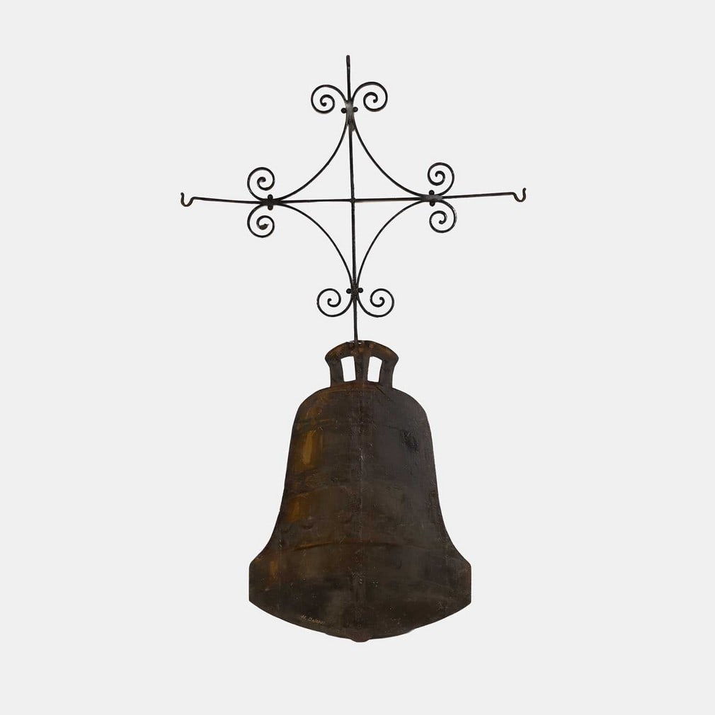 A folk art bell sign, late 19th century, (1 of 1)
