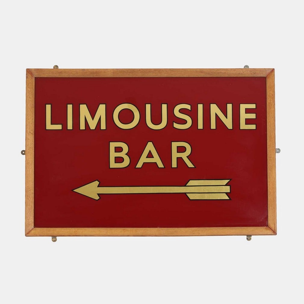 Limousine Bar', circa 1940s, a nightclub or a casino sign, (1 of 1)
