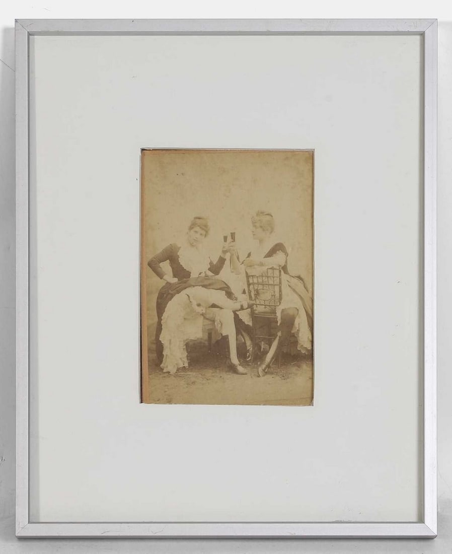 A Louise Weber ('La Goulue') French cabinet card, circa 1890s, (1 of 2)