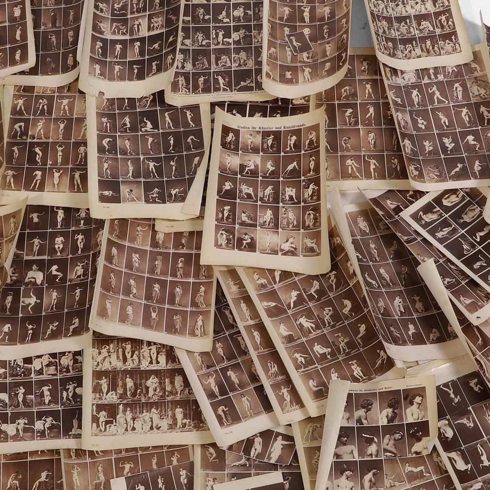 A large quantity of Victorian-era nude contact sheets, late 19th century/early 20th century, (1 of 1)