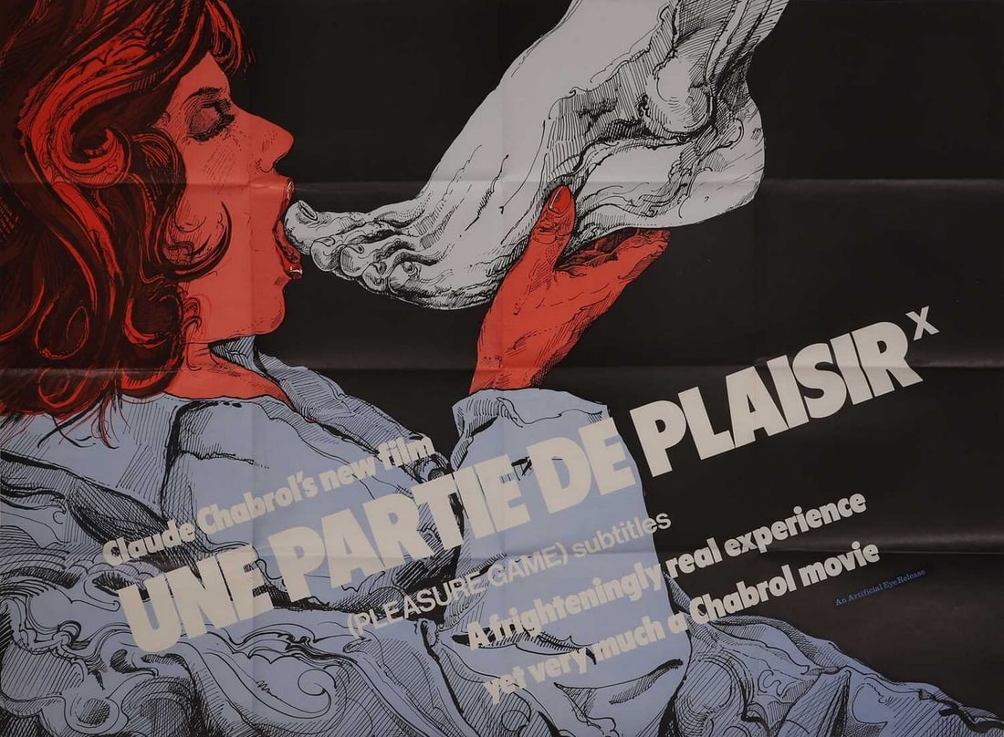 Une Partie de Palaisir' (Pleasure Game) circa 1975, a quad film poster, (1 of 1)