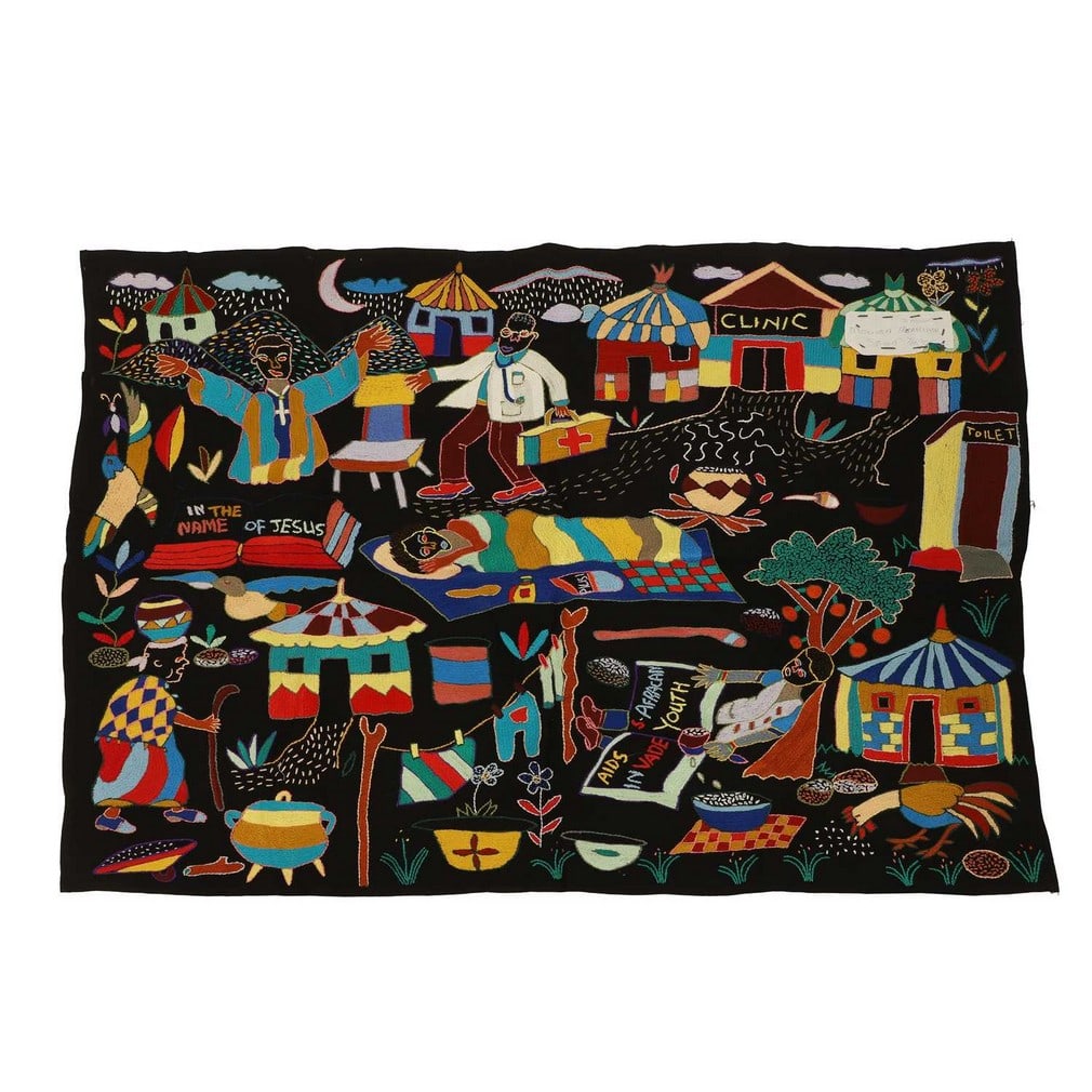 Mapula embroidery project, - 3