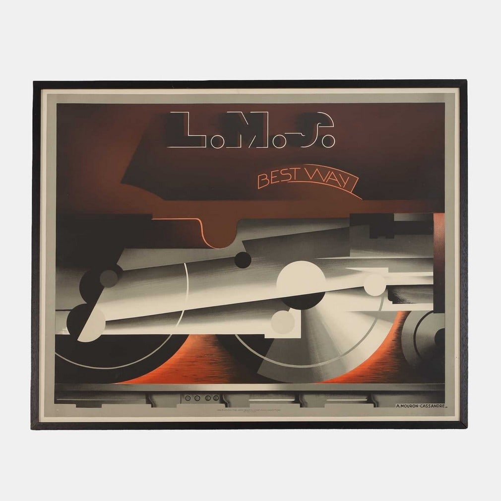 After Adolphe Mouron Cassandre circa 1985, after the original in 1928, a 'LMS Bestway' railway (1 of 1)