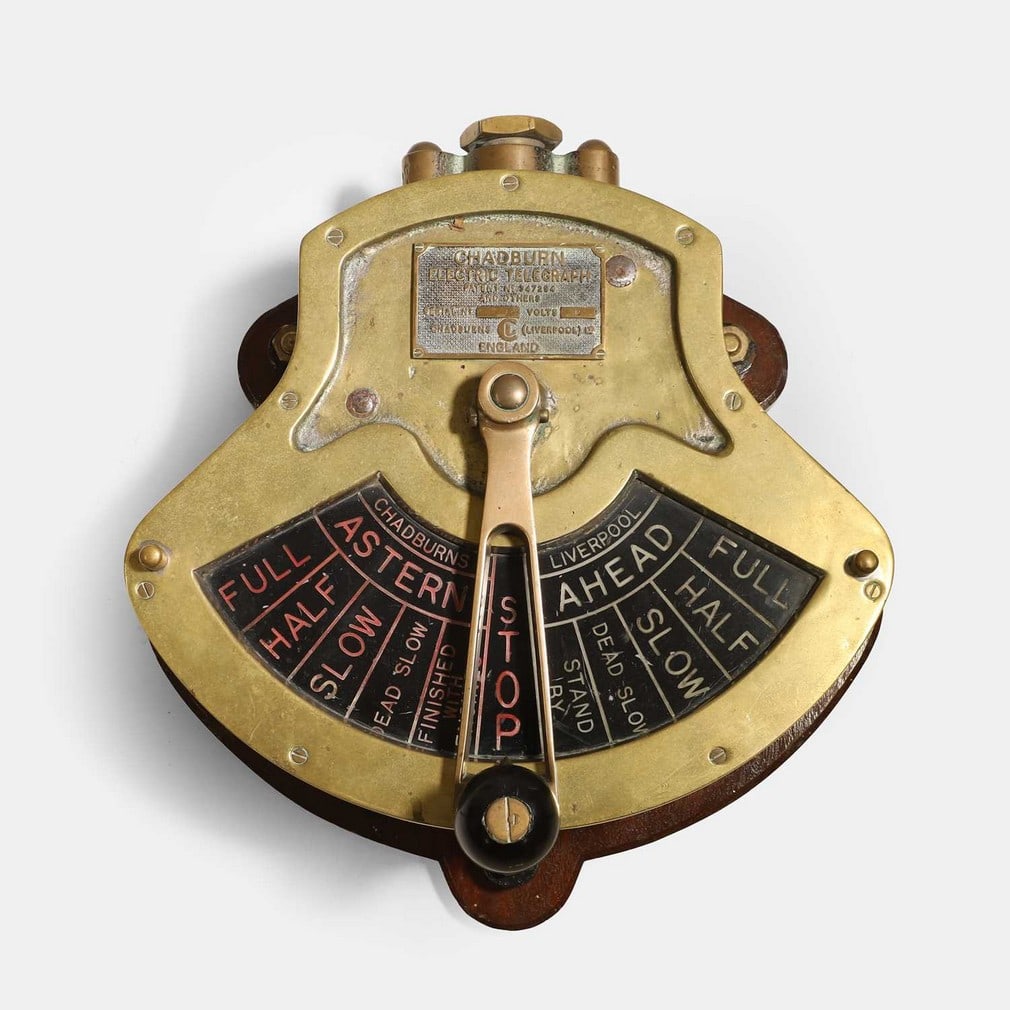 A Chadburn's ship's telegraph, circa 1940s, (1 of 2)