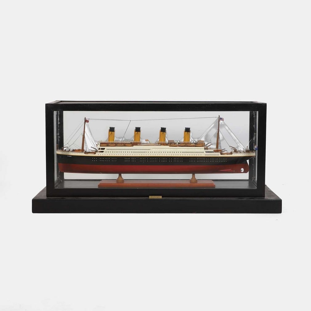 A large scratch-built model of the RMS Titanic, late 20th century, (1 of 2)