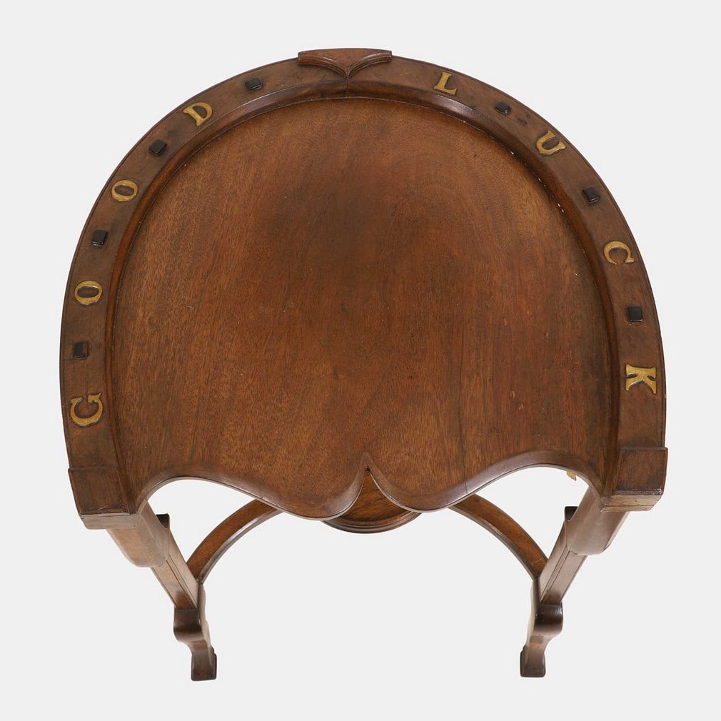 A 'Good Luck' table circa 1900, (1 of 2)