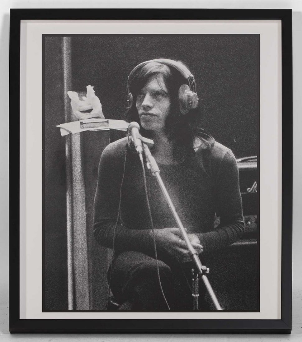 ▲ Bill Wyman (British, b.1936) 'Mick in the Studio' (1 of 1)