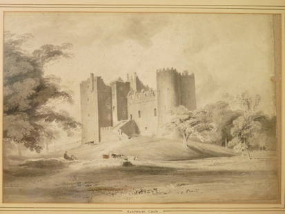 Paul Sandby Munn (1773-1845), KENILWORTH CASTLE Pencil: Paul Sandby Munn (1773-1845), KENILWORTH CASTLE Pencil and grey washes 20 x 30cm