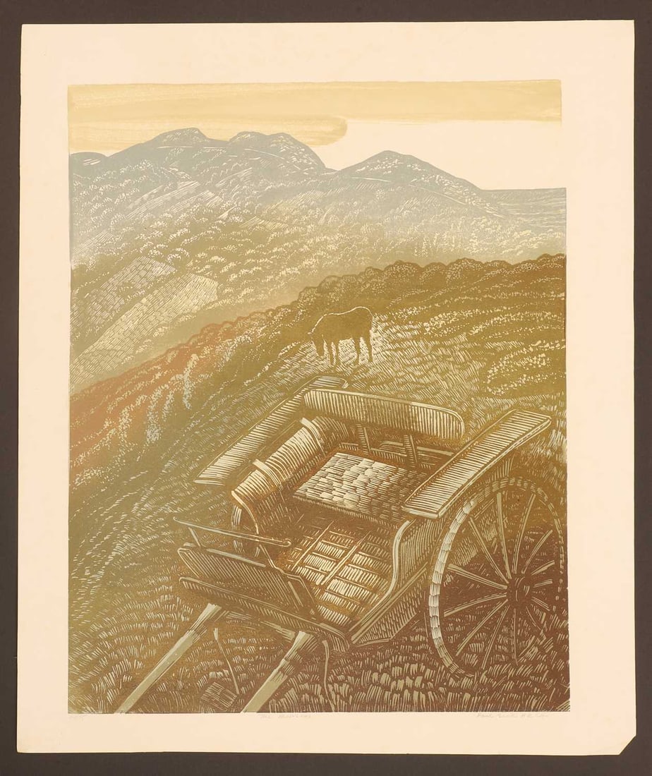 Paul Beck (British, b.1922) a collection of six linocuts, - 4