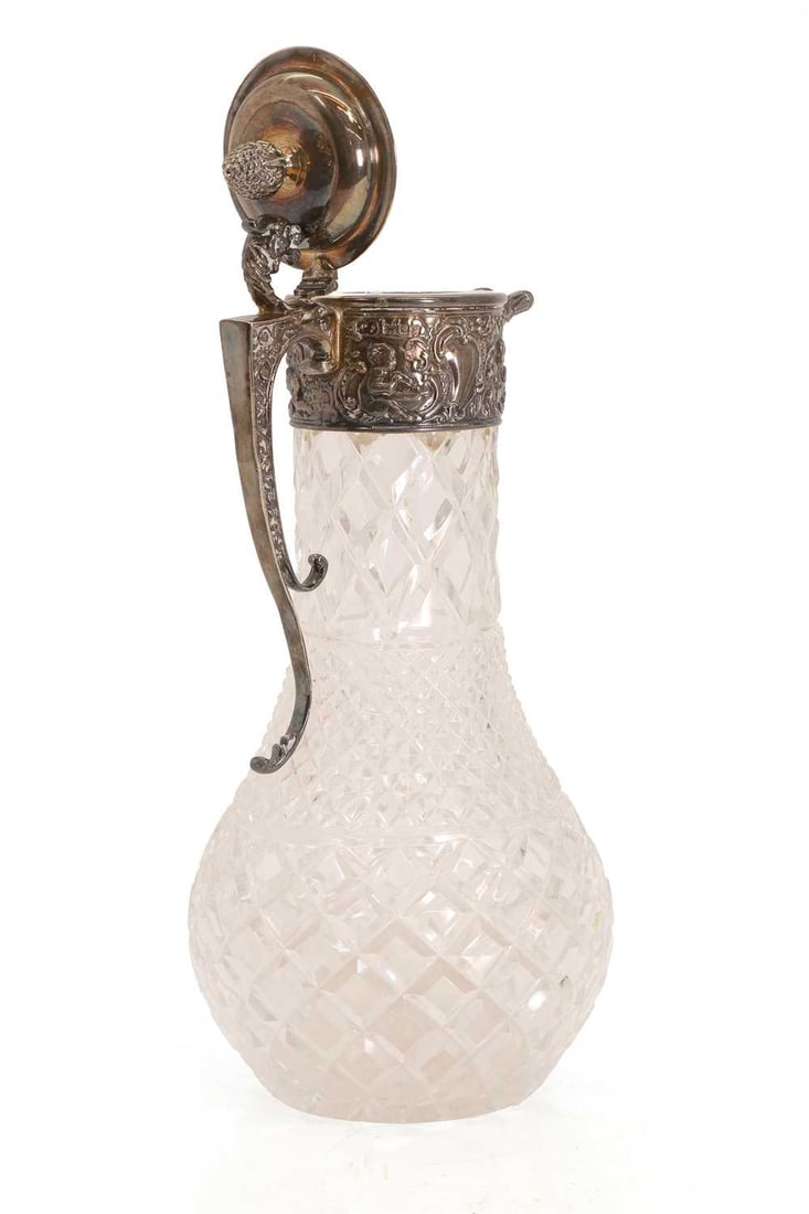 An Elizabeth II silver mounted claret jug, - 2