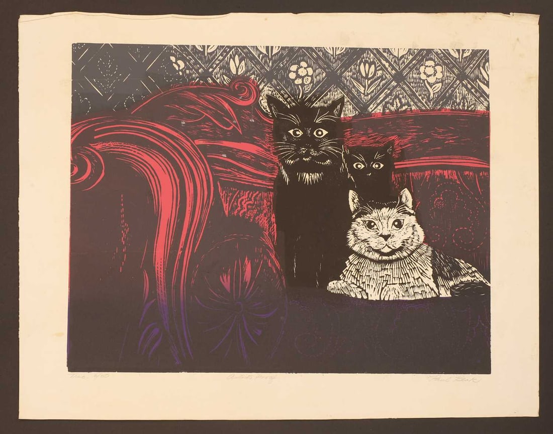 Paul Beck (British, b.1922) a collection of seven linocuts, - 2