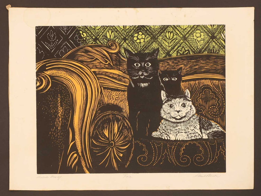 Paul Beck (British, b.1922) a collection of seven linocuts, - 7