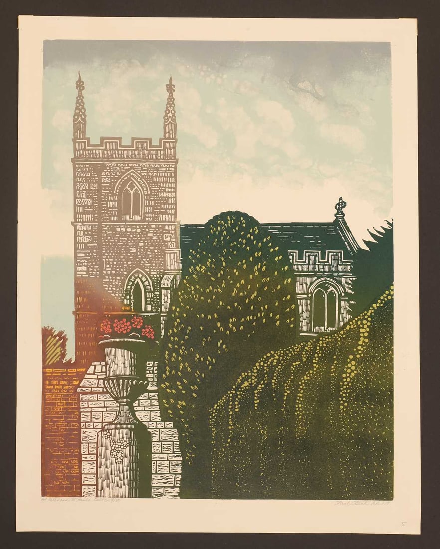 Paul Beck (British, b.1922) a collection of five linocuts, - 2