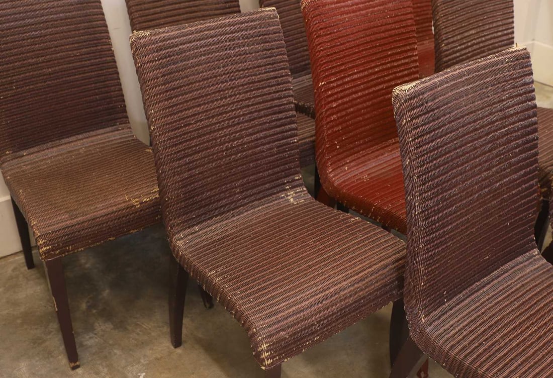 A set of ten Vincent and Sheppard 'Lloyd Loom' dining chairs, of recent manufacture, - 2